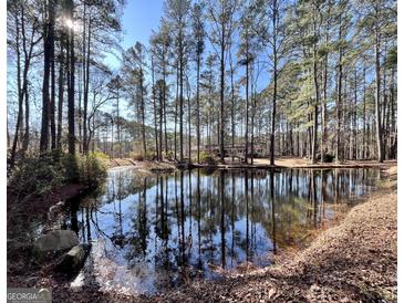 Spacious home nestled on a wooded lot with a pond at 779 Dial Mill Rd, Oxford, GA 30054