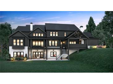 Modern farmhouse exterior, dark and light colors at 2030 Fontainbleau Dr, Conyers, GA 30094