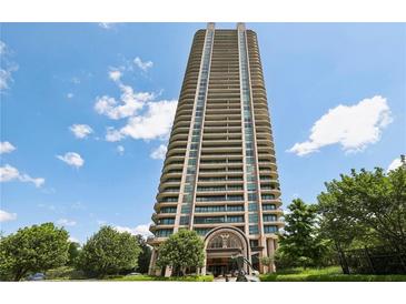 Highrise building with classic architecture and landscaping at 750 Park Ne Ave # 6S, Atlanta, GA 30326