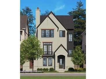 Two-story home with gray brick and dark accents at 2280 Park Walke Dr, Alpharetta, GA 30009