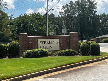Entrance sign for Sterling Lakes community at 9184 S Sterling Lakes S Dr, Covington, GA 30014