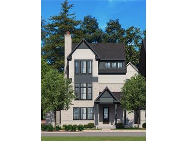 Two-story home with stone and siding at 2310 Park Walke Dr, Alpharetta, GA 30009