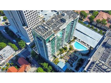 High-rise building with pool and rooftop deck; offering city and neighborhood views at 943 Peachtree Ne St # 716, Atlanta, GA 30309