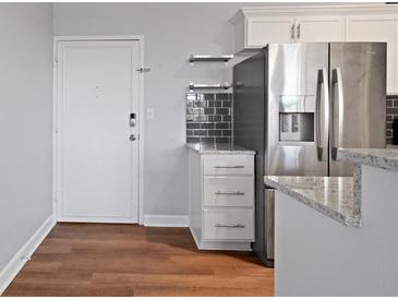 Modern kitchen with stainless steel appliances at 3060 Pharr Court North Nw # 317, Atlanta, GA 30305
