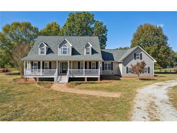Two story house, wrap around porch at 1201 Keencheefoonee Rd, Rutledge, GA 30663