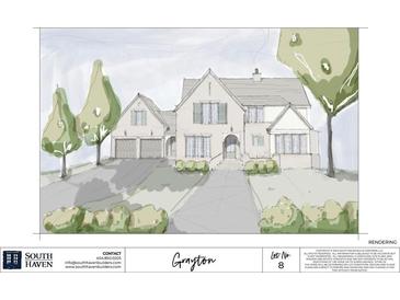 Exterior rendering of the Grayton house plan at 175 Grayton Ln, Roswell, GA 30075