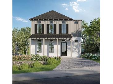 Modern farmhouse exterior with black accents at 176 Railroad St, Canton, GA 30114