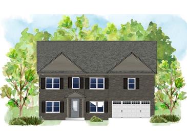 Two-story home with gray siding, white trim, and a two-car garage at 149 Silvercrest Dr, Acworth, GA 30101