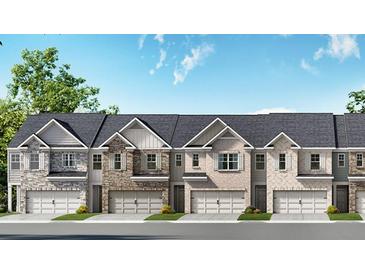 New townhome community with inviting exteriors and attached garages at 3280 Greyton Dr, Buford, GA 30519