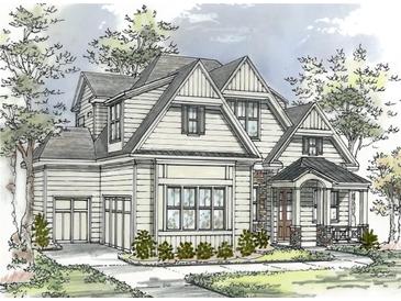 Two-story craftsman style home with attached garage and covered front porch at 336 Mont Harmony Sw Rd, Powder Springs, GA 30127
