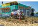 Street view of a new development with unique rhino sculpture at 557 Veterans Pkwy, Fayetteville, GA 30214