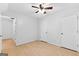 Spacious bedroom featuring wood floors and dual closets at 370 Oak St, Fayetteville, GA 30215