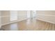 Dining room with hardwood floors and neutral walls at 267 Wellington Walk, Douglasville, GA 30134
