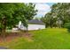 Side view of house showcasing the backyard at 1042 Harbins Rd, Dacula, GA 30019
