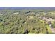 Aerial view of property showing large lot size and surrounding trees at 1042 Harbins Rd, Dacula, GA 30019
