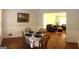 Dining room with hardwood floors and a view of the living room at 2692 Peppermint Dr, Tucker, GA 30084