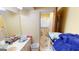Bathroom with double vanity and shower/tub combo at 5110 Macland Rd, Powder Springs, GA 30127