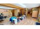 Large office area with wood floors and storage at 5110 Macland Rd, Powder Springs, GA 30127
