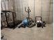 Unfinished basement with exercise equipment at 1221 Rhodes Sw Walk, Conyers, GA 30094