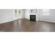 Living room with fireplace and access to backyard at 6904 Oak Valley Dr, Douglasville, GA 30134