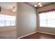 Simple dining area with hardwood floors and window with window treatments at 110 Emily Park, Fayetteville, GA 30215