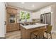 Modern kitchen with stainless steel appliances and an island at 1510 Mims Sw St, Atlanta, GA 30314