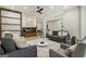 Modern living room with fireplace and comfortable seating area at 1510 Mims Sw St, Atlanta, GA 30314