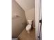 Clean bathroom with toilet and shower at 449 Kara Ln, Mcdonough, GA 30253