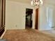 Bright dining room features a chandelier and kitchen access at 2093 Wildrose Dr, Decatur, GA 30032