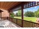 Private deck overlooking a landscaped yard and community at 12 Fairway Ln, Peachtree City, GA 30269