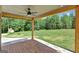 Covered patio overlooking the spacious backyard at 2752 Poplar Rd, Sharpsburg, GA 30277