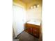 Simple bathroom with vanity, sink, and shower at 10 Maranatha Rd, Mcdonough, GA 30252