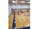 Indoor basketball court with professional-grade flooring at 104 Montgomery Dr, Stockbridge, GA 30281