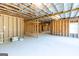 Unfinished basement with exposed framing and plumbing at 230 Waltham Way, Fayetteville, GA 30214