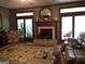 Living room featuring a fireplace and hardwood floors at 1145 Lake Stone Lea Dr, Oxford, GA 30054