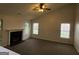 Living room with fireplace and vaulted ceiling at 1950 Wynhurst Xing, Stone Mountain, GA 30088