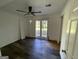 Bedroom with French doors leading to the backyard at 2101 Ann Se Ct, Conyers, GA 30013