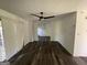 Open dining room with hardwood floors and chandelier at 2101 Ann Se Ct, Conyers, GA 30013