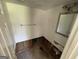 Small bathroom with a vanity and mirror; needs renovation at 2101 Ann Se Ct, Conyers, GA 30013