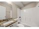 Bathroom with granite countertop and shower/tub combo at 78 Candlelight Ln, Atlanta, GA 30331