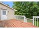 Spacious deck overlooks a wooded area, offering a peaceful backyard view at 78 Candlelight Ln, Atlanta, GA 30331