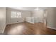 Bright living room with hardwood floors and loft access at 78 Candlelight Ln, Atlanta, GA 30331