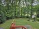 Large backyard with lush greenery and a shed at 2531 Quentin Dr, Jonesboro, GA 30236