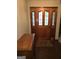 Entryway with wood floors and a stained glass door at 2531 Quentin Dr, Jonesboro, GA 30236