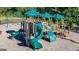 Community playground with modern playset, slides, and swings at 3290 Stock Saddle Pl, Cumming, GA 30040