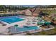 Resort-style pool with water slide and lounge area at 3290 Stock Saddle Pl, Cumming, GA 30040