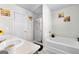 Elegant bathroom with double vanity, soaking tub, and shower at 1705 Labonte Pkwy, Mcdonough, GA 30253