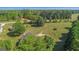Aerial view of house and property showing large lot and trees at 825 S Bethany Rd, Locust Grove, GA 30248