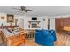 Finished basement with fireplace and sitting area at 825 S Bethany Rd, Locust Grove, GA 30248