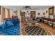 Finished basement with fireplace and sitting area at 825 S Bethany Rd, Locust Grove, GA 30248